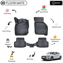 Custom Molded Rubber Floor Mat Fits For Audi A3 2020 - Up Black Color - $93.95