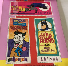 Vintage Batman The adventure series 3 cardboard cut out Valentines cards  - $19.75