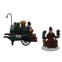 Dept 56 Chelsea Market Hat Monger &amp; Cart Heritage Village 58392 Boxed 1992 VTG - £16.21 GBP