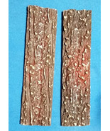 PAIR FAUX SAMBAR STAG KNIFE MAKING SCALES LARGE 6 3/4 X 1 3/4 X 7/16 - $21.52 CAD