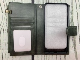 Detachable Magnetic Case Wallet 7 Card Holder Trifold Folio Grey Fits S10 - £19.35 GBP