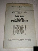 Caterpillar Cat Diesel D1300 Power Unit Operators Manual Book - £14.03 GBP