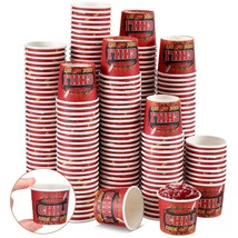 100 Chili Cook Off Tasting Cups Paper Cups Chili Cook Off Mini Portion Cups Disp - £31.75 GBP