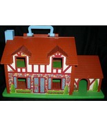 FISHER PRICE VINTAGE 1986 LITTLE PEOPLE PLAY BROWN FAMYLY - $94.56 CAD