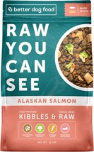 A Better Dog Food | Salmon Dry Dog Food | Raw You Can See | High Protein Kibble  - $72.99