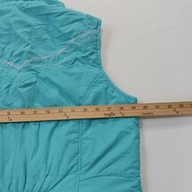 Adiktd RN#100306 Women's Turquoise Full Zip Sleeveless Vest Size Medium image 7