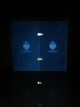 Faberge  Odessa Yellow Gold  Crystal Colored Glasses 8 3/8" Tall NIB image 9