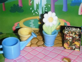 Flower Garden Magazine Water Pots for Fisher Price Loving Family Dollhouse Dolls - £3.15 GBP