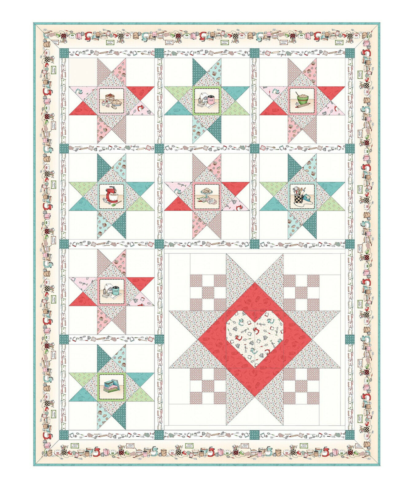 Primary image for Maywood Studio Happiness is Homemade Quilt Kit 74.5in x 74.5in
