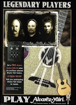 David Crosby Stephen Stills Graham Nash 1996 Alvarez Yairi acoustic guitar ad - £3.38 GBP