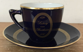 Vintage Bing Grondahl B&amp;G Copenhagen Ludwig Van Beethoven Tea Cup Saucer... - $49.99