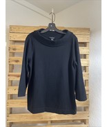 White House Black Market Black Off Shoulder Wool Blend Sweater Size XL B... - $274.68 MXN