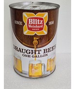 Vintage Blitz Weinhard Beauty Draught Keg Gallon Steel Beer Can - $61.04 CAD