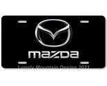 Mazda Inspired Art on Black FLAT Aluminum Novelty Auto Car License Tag P... - £14.34 GBP