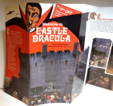 Castle Dracula Wildwood New Jersey Haunted House Flyer Dungeon Vampire D... - $42.84