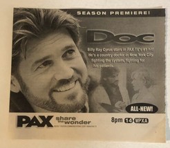 Doc Tv Guide Print Ad Advertisement Billy Ray Cyrus Pax Tv TV1 - £4.63 GBP