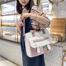 Japanese Style Big Nylon Bag Women Cute Bunny Ears Crossbody Bag Women Handbags  - £29.39 GBP