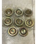 8 Lot Yellow Bearings 78mm OD 28mm ID 27mm Width 14mm Bottom Hole (8 Qua... - $146.24