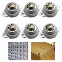 6Pc Roller Ball Transfer Bearing Caster 5/8&quot; Screw Mounted Round Ball Bu... - £19.63 GBP