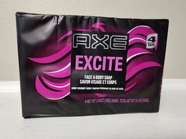 Axe Excite  Face &amp; Body Soap Crisp Coconut Scent 2-4 bar packs = 8 bars - £22.17 GBP