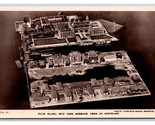RPPC Airplane View Ellis Island New York NY UNP Postcard Q23 - $5.64