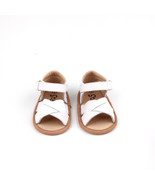 Size 4 Hook &amp; Loop Toddler Sandals - White Baby Sandals, Baby Girl shoes  - $24.69 CAD