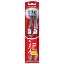 Colgate, 360 Optic White Sonic Battery Powered Vibrating Toothbrush Soft, 2 Coun - $19.54