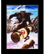 Rare Vintage Rainier Beer Bigfoot Poster, Sasquatch, Uniq... - $31.99+