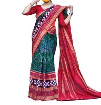 Generic Wedding Festival Women&#39;s Sambalpuri Handloom Cotton Saree  the epitome  - £145.77 GBP