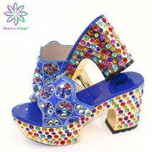  arrivals decorated with rhinestone shoes african design matching shoes in silver color thumb200