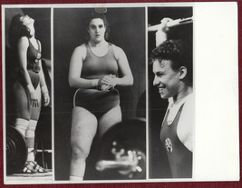 1990 Original Silver Gelatine Press Photo GDR Heavy Weight Championship Women - £14.24 GBP