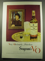 1949 Seagram&#39;s V.O. Whisky Ad - Very Obviously.. Priceless - £14.57 GBP