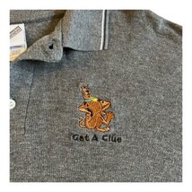 Scooby Doo Polo Get a Clue Short Sleeve Textured Golf Shirt XL VTG Warner Bros - £25.66 GBP