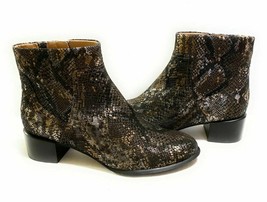 Vionic Women&#39;s Vivien Kamryn Animal Print Nubuck Ankle Boot Pewter Variety Sizes - £70.67 GBP