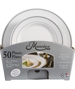 Masterpiece Premium Heavyweight Plastic Plates, 25 Dinner Plates + 25 Salad - $48.00 CAD