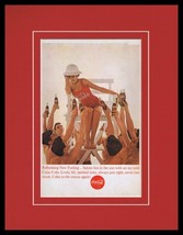 1963 Coca Cola Coke Female Lifeguard Framed 11x14 ORIGINAL Vintage Adver... - £35.60 GBP