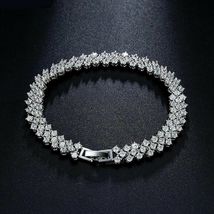 8.00Ct Round Cut Diamond Tennis Women Bracelet 14K Solid White Gold Finish - £166.30 GBP