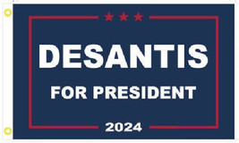 DeSantis For President 2024 3'X5' BLUE Flag Rough Tex 100D BANNER GROMMETS - $27.99