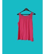 Old Navy Women&#39;s Pink Top &quot;M&quot; Eyelet Yoke EUC - $11.88