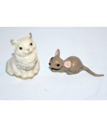 Vintage Hagen Renaker Persian Kitten Cat and Mouse figurines miniatures - $17.83