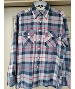 Vintage 90&#39;s Men&#39;s Flannel Wool Shirt 100% Acrylic SZ M Bergner&#39;s - £13.35 GBP