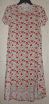 NEW WOMENS LuLaRoe &quot;Carly&quot; FLORAL PRINT KNIT SWING DRESS  SIZE XS - £19.84 GBP
