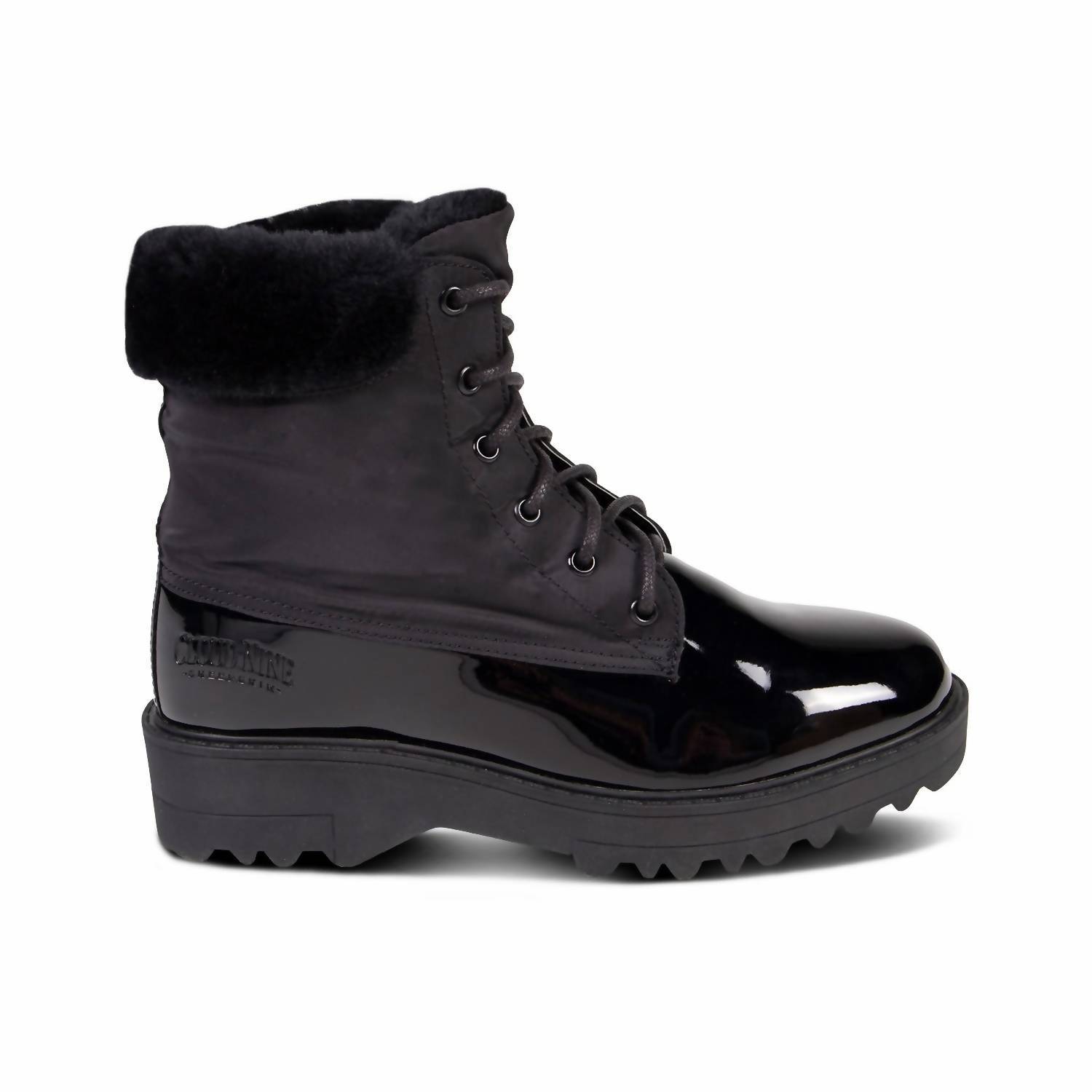 Cloud Nine ladies brooke boot with sheepskin in Black