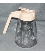 Vtg GEMCO Clear Glass SYRUP PITCHER /Creamer-Ivory White Plastic Handle ... - $8.15 CAD