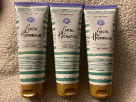 3 BATH AND BODY WORKS*COASTAL HYDRANGEAS*Cream Lotion*Free PRIORITY Ship! - $36.99