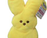 Marshmallow Peeps yellow bunny rabbit Easter small plush stuffed toy bea... - $9.89