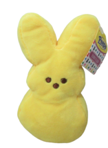 Marshmallow Peeps yellow bunny rabbit Easter small plush stuffed toy bea... - £7.82 GBP
