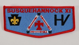 Vintage Susquehannock XI HV OA Order Arrow WWW Boy Scouts Flap Pocket Patch - $176.70 MXN