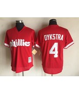 Phillies #4 Lenny Dykstra Jersey Old Style Uniform Red - €39,08 EUR