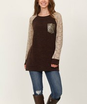 MSRP $80 egs by eloges Black Lace-Sleeve Sequin-Pocket Tunic Size S - $17.49